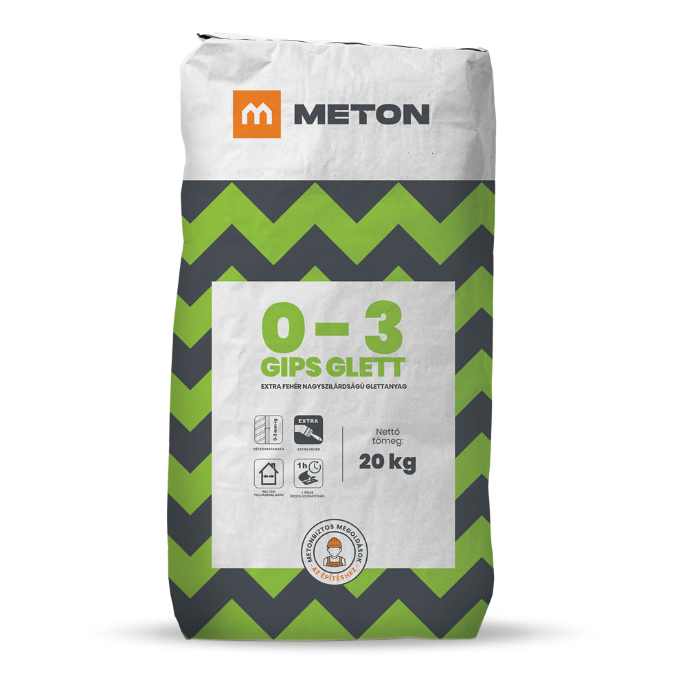 METON 0-3 GIPS GLETT glettanyag
