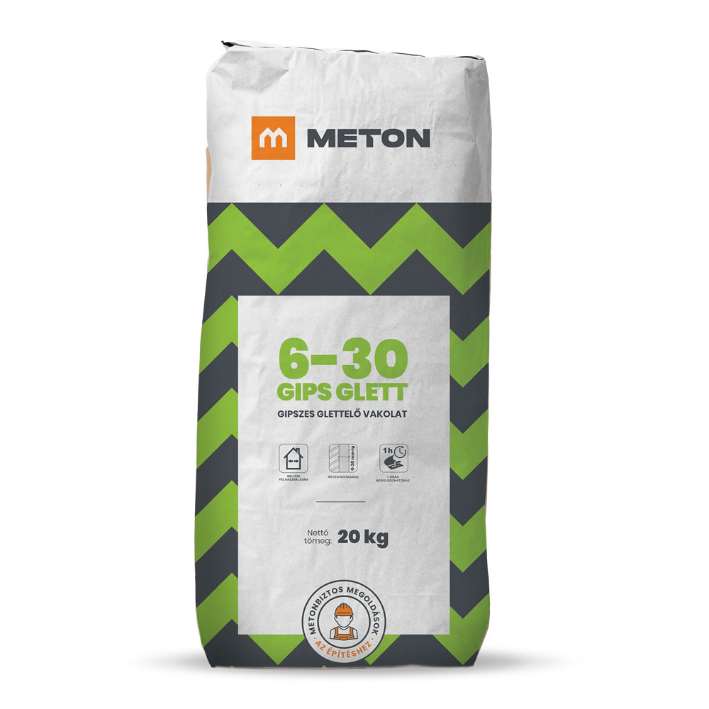METON 6-30 GIPS GLETT gipszes glettelő vakolat