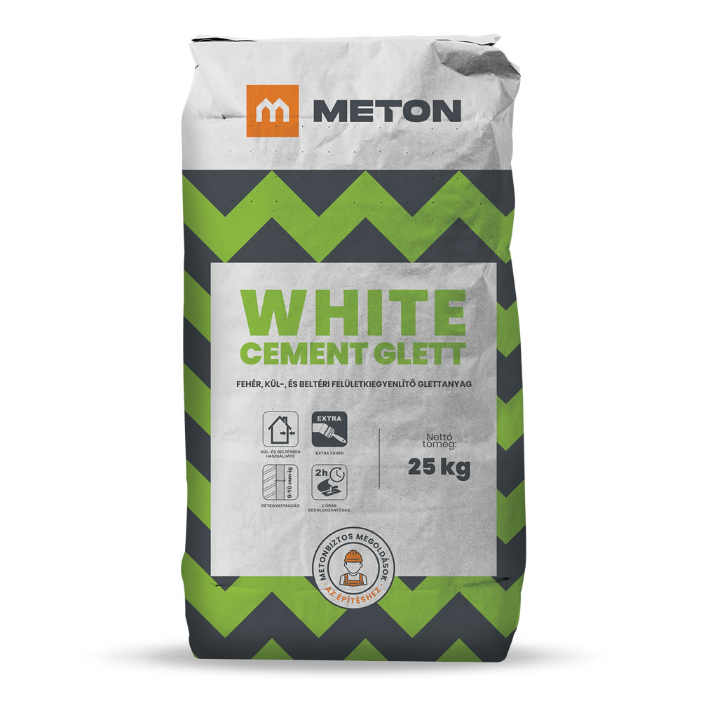 METON WHITE CEMENT GLETT felületkiegyenlítő glettanyag
