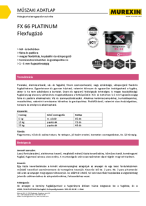 Murexin FX 66 Platinum flexfugázó - műszaki adatlap