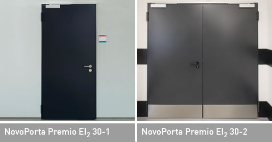 NovoPorta Premio Ei30/Ei60/Ei90 vastag falcos tűzgátló acél ajtóelemek