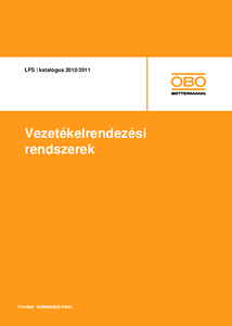 OBO WDK műanyag vezetékcsatornák - részletes termékismertető