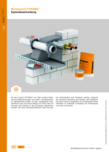 PYROMIX® habarcs alapú tűzgátló tömítőrendszer - részletes termékismertető