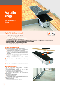 Aquilo FMS padlókonvektor ventilátor nélkül - részletes termékismertető