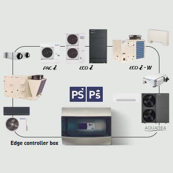 Commercial Smart Edge központi vezérlés minden Panasonic HVAC termék távoli eléréséhez