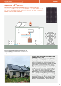 Aquarea + fotovoltaikus napelemek <br>
(General Catalogue 2023/2024, 47. oldal) - részletes termékismertető