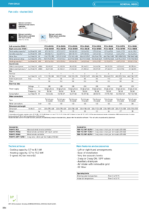 Légcsatornás fan-coil egységek <br>
(General Catalogue 2023/2024, 324. oldal) - részletes termékismertető