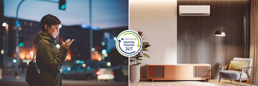 nanoe™ X: fokozott védelem, éjjel-nappal