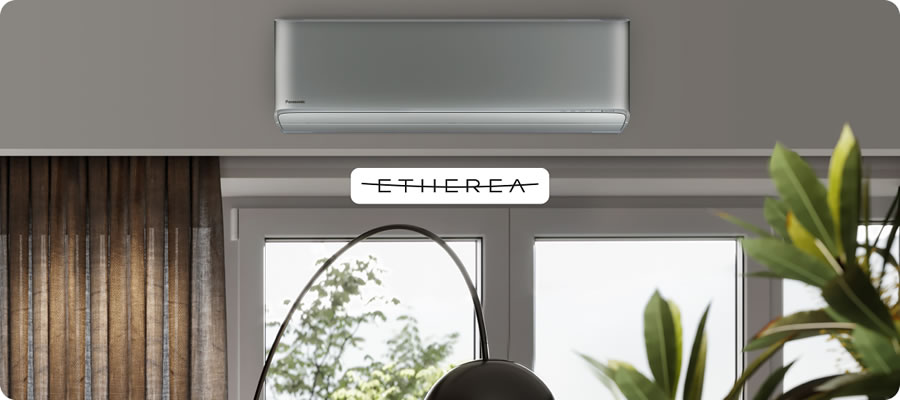 Panasonic fali Etherea inverter+ klíma ezüst / matt fehér színben (R32)
