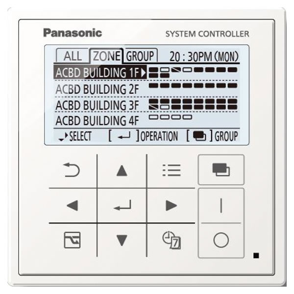 Panasonic VRF kiegészítők és vezérlés