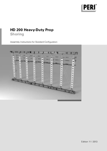 PERI HD 200 nehézállvány - szerelési útmutató