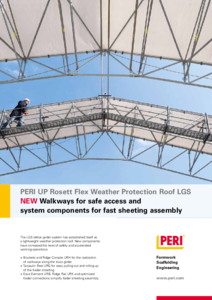 PERI UP Flex időjárás elleni védőtető - általános termékismertető