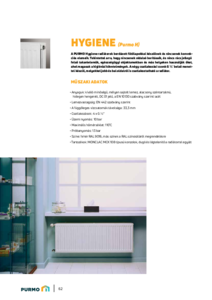 PURMO Hygiene lapradiátor - általános termékismertető