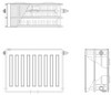 VONOVA T6 középcsatlakozású lapradiátorok - 33VM/300
<br>
dwg - CAD fájl
