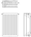 VONOVA T6 középcsatlakozású lapradiátorok - 33VM/600
<br>
dwg - CAD fájl