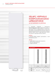 VOGEL&NOOT vertikális radiátorok - síklapú - általános termékismertető