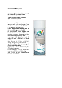 Trinát® spray szaniterfesték - műszaki adatlap