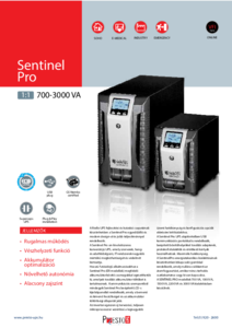 Riello Sentinel Pro 1:1 700-3000 VA szünetmentes tápegység - részletes termékismertető