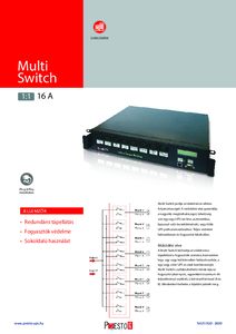 Riello Multi Switch 1:1 16 A átkapcsoló - részletes termékismertető