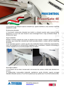 ProxerGate 4E intelligens forgókaros beléptető kapu - részletes termékismertető
