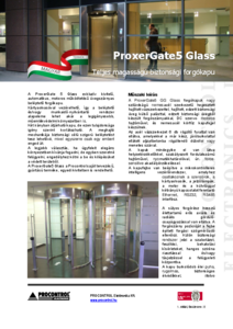 ProxerGate 5 Glass teljes magasságú biztonsági forgókapu - részletes termékismertető
