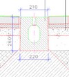 Mikro résfolyóka - járda/járda kombináció - CAD fájl