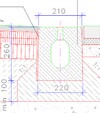 Mikro résfolyóka - út/járda kombináció - CAD fájl