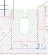 Mikro résfolyóka - járda/kerti szegély kombináció - CAD fájl