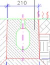 Mikro résfolyóka - úttest/zöld terület kombináció - CAD fájl