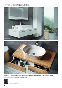 RAVAK Formy fürdőszobabútorok és mosdó alatti szekrények - általános termékismertető