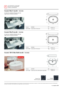 RAVAK Ceramic és Ceramic Slim mosdók - általános termékismertető