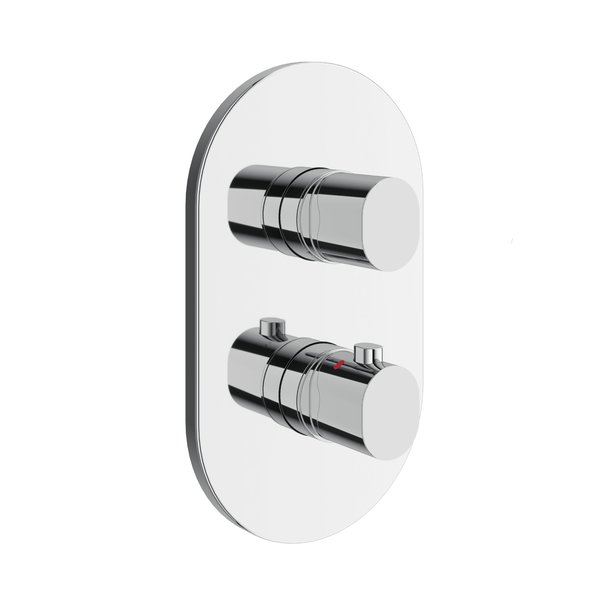 RAVAK Chrome II termosztátos háromutas mosdócsaptelep