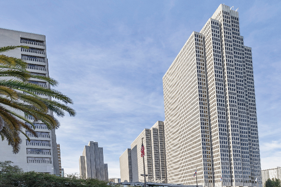 A Four Embarcadero Center korszerűsítése Belimo Energy Valve™ szabályozócsappal