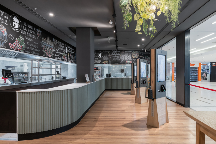A Vapiano Budapest MOM Park étterem a Decor Floor prémium burkolataival újult meg