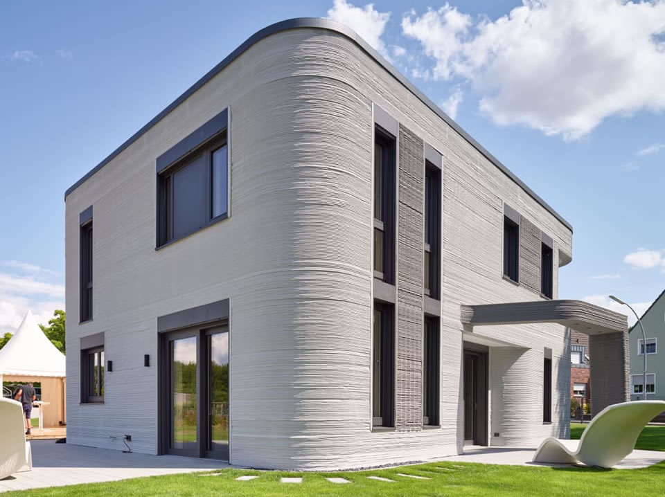 Átadták Németország első beton nyomtatással készült házát