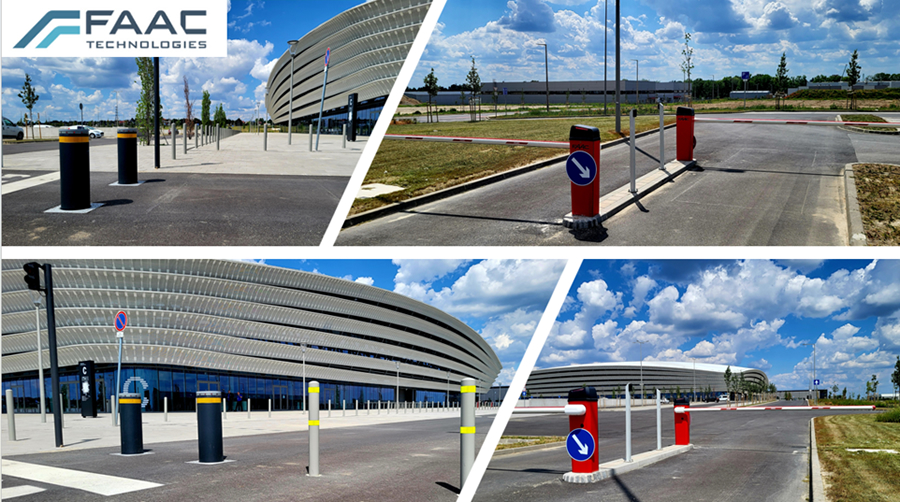 FAAC forgalomkorlátozó oszlopo – Alba Aréna, Székesfehérvár