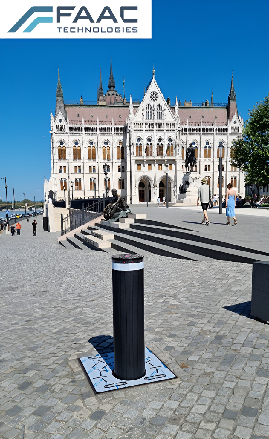 FAAC forgalomkorlátozó oszlop – Magyar Parlament, Budapest