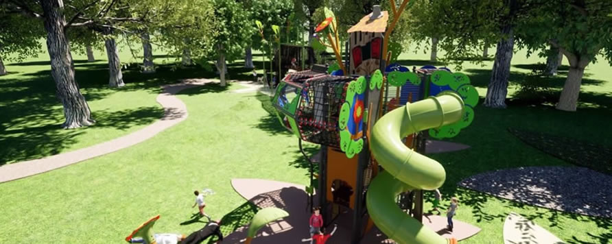 Husson Magic Tree játszótéri játék Dunkerque városában