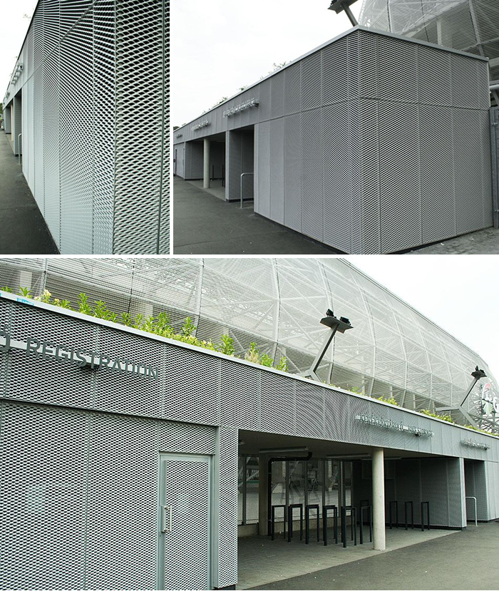 MARIANItech expandált lemez burkolat az új Fradi-pályán