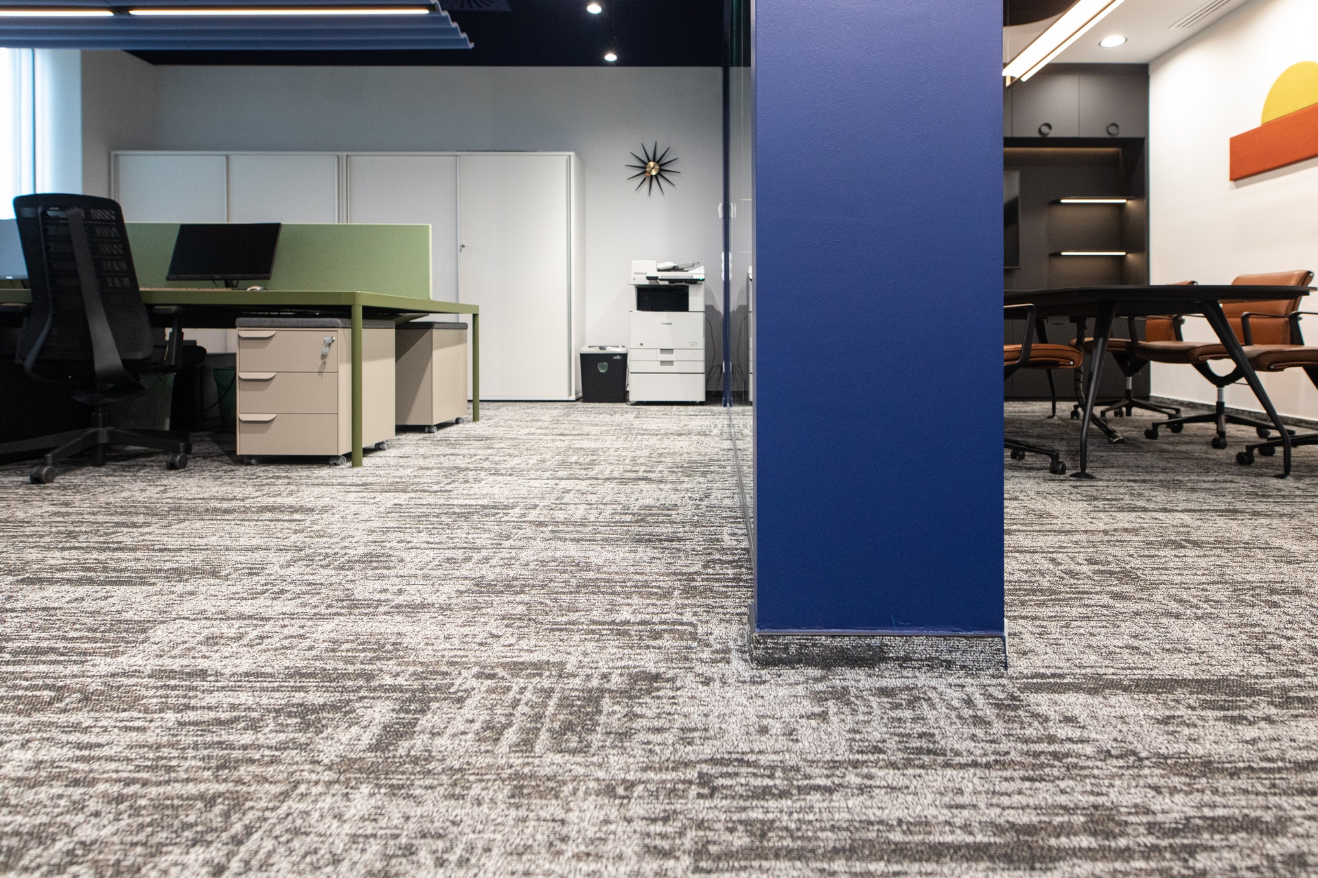 Gerflor és Milliken burkolatok az új Office Line irodában