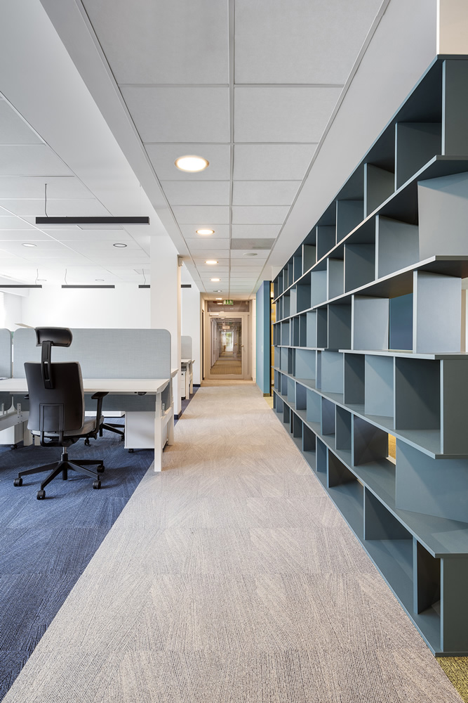 Milliken szőnyegek és Gerflor PVC az MVM új irodájában.