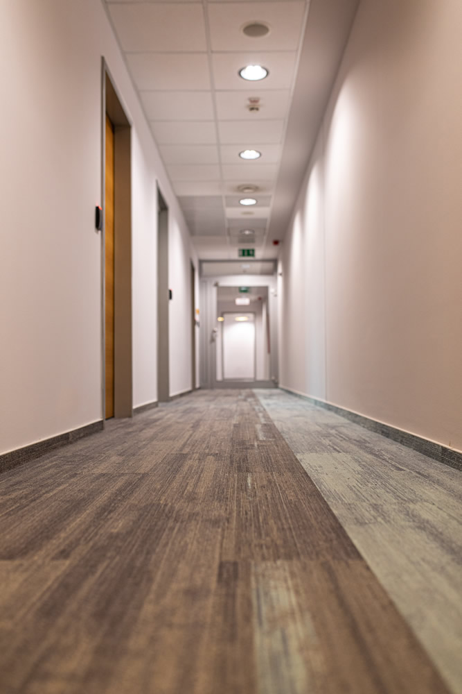 Milliken szőnyegek és Gerflor PVC az MVM új irodájában