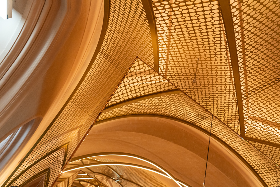 Rákosy-Glass tükördobozok a W Budapest Hotel spa részlegében (Fotó: DVM Group)