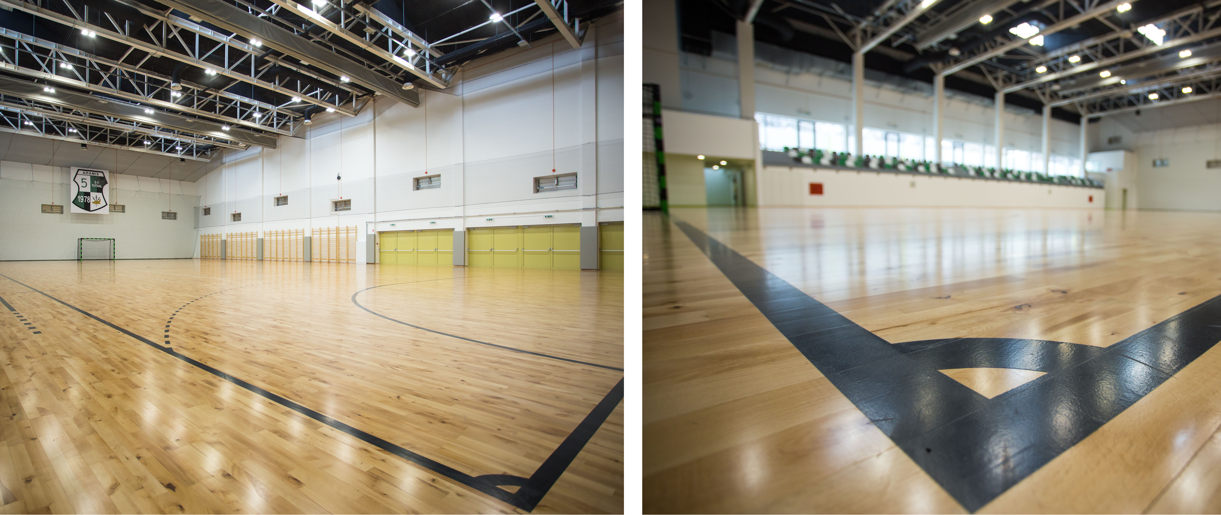 Sport Floor Kft. által forgalmazott termékek az Illyés-Aramis Futsal Sportcsarnokban