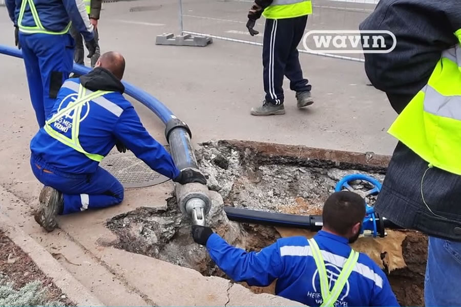 Vízcső rekonstrukciós munkálatok Eger belvárosában