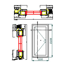 GENEO Plus szálerősítésű bejárati ajtók - CAD fájl