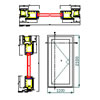 REHAU 70 mm-es beépítési mélységű PVC bejárati ajtók - 2 rétegű üvegezés	 - CAD fájl