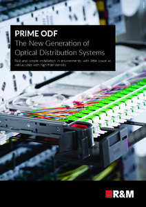 R&M Prime ODF optikai elosztó panel - általános termékismertető
