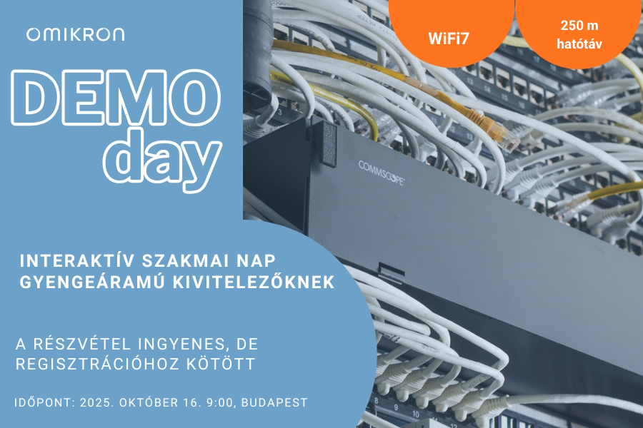 DEMOday - Gyengeáramú kivitelezők interaktív szakmai napja