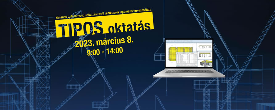 Doka Tipos 9 zsalutervező képzés – 2023. március 8.